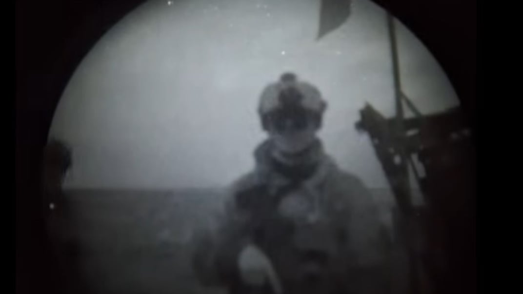 Украинский военный на Тендровской косе