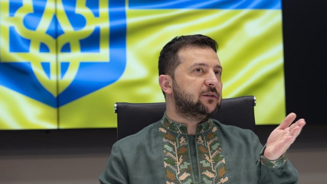 Президент Володимир Зеленський під час онлайн-зустрічі зі студентами та ректорами українських закладів вищої освіти, 19 травня 2022 року