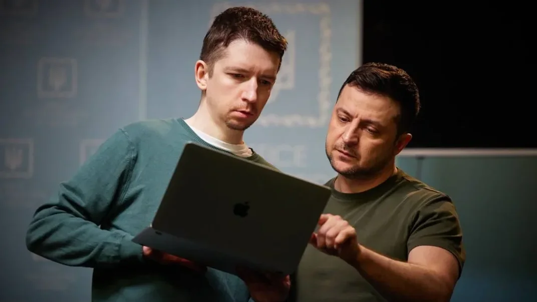 Дмитро Литвин разом з президентом України Володимиром Зеленським