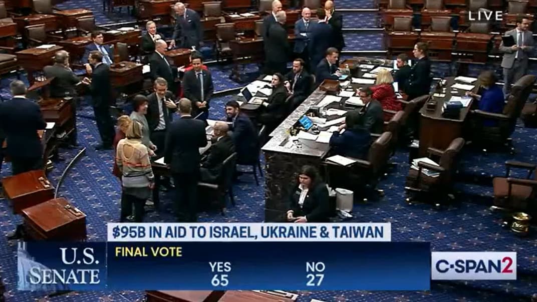 Фінальне голосування Сенату США за законопроєкт про допомогу Україні, 13 лютого 2024 року