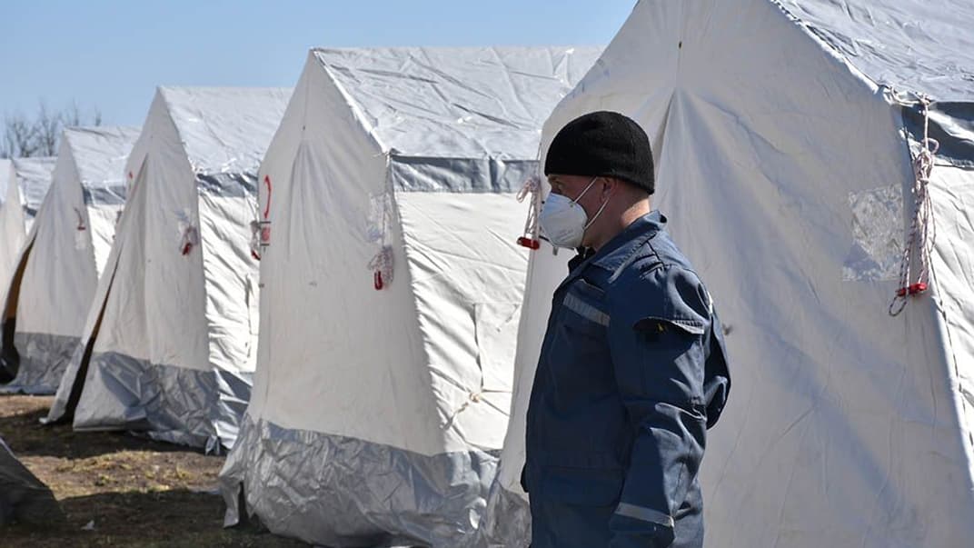 Наметове містечка для людей на обсервації, Могильов, Дніпропетровщина