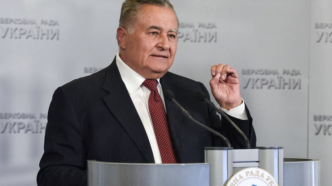 Представник України в Тристоронній контактній групі в Мінську з питань врегулювання ситуації на Донбасі Євген Марчук під час брифінгу, Київ, 22 вересня 2016 року