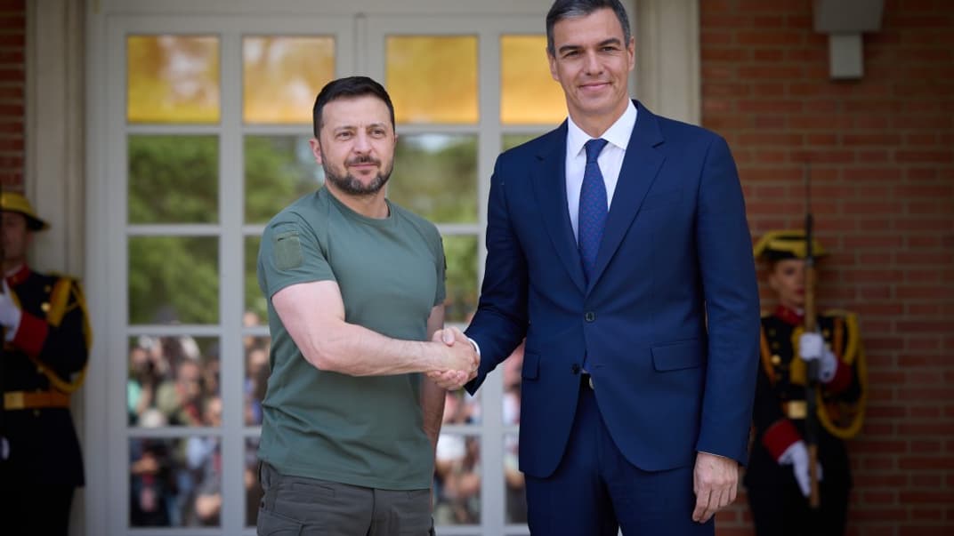 Президент Украины Владимир Зеленский и премьер-министр Испании Педро Санчес