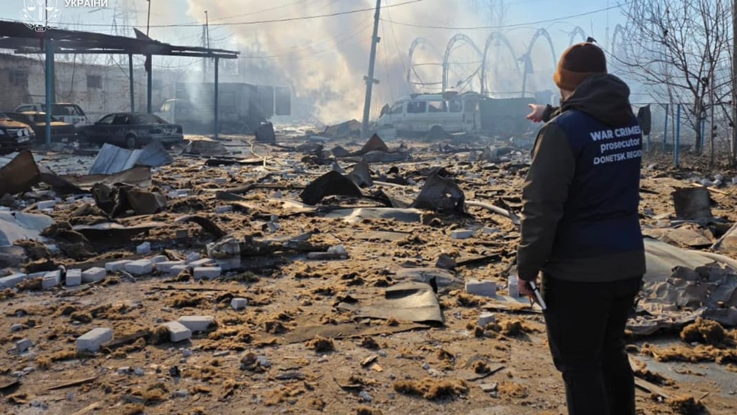 Наслідки російського авіаудару у Слов’янську, 10 лютого 2026 року