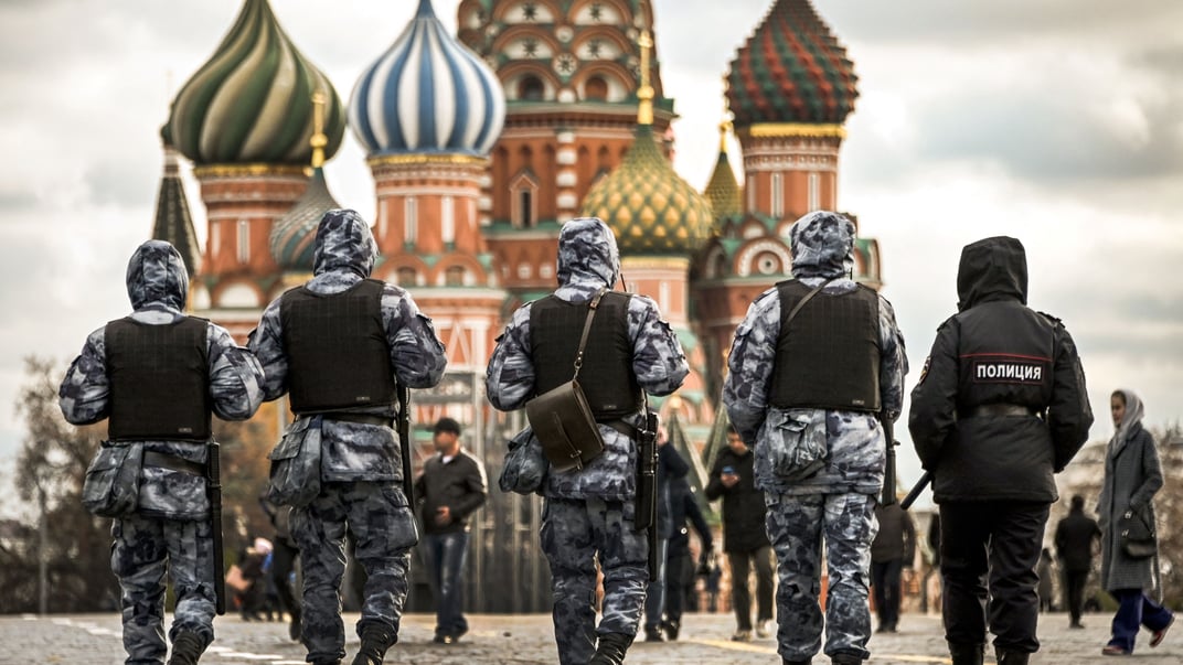 Представники росгвардії та російської поліції в Москві