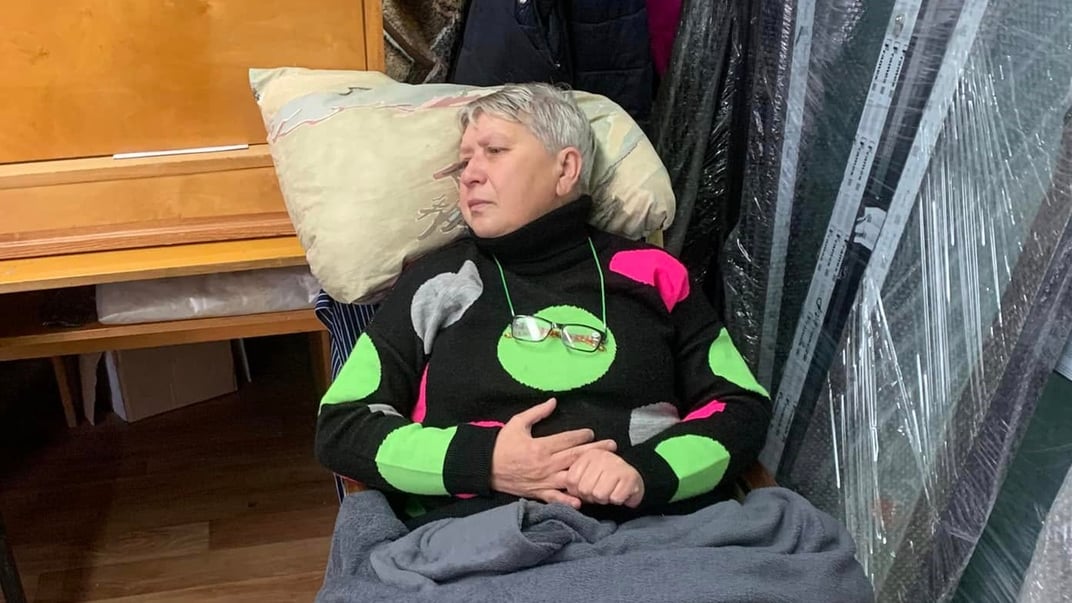 Участница акции голодовки по чернобыльским выплатам