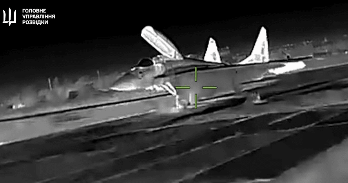 Ukrainian intel destroys Russian MiG-29 at Crimean airfield