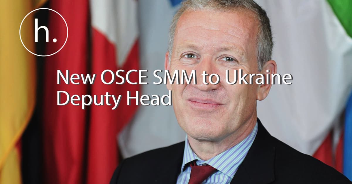 Meet the New Deputy Chief of the OSCE Monitoring Mission to Ukraine