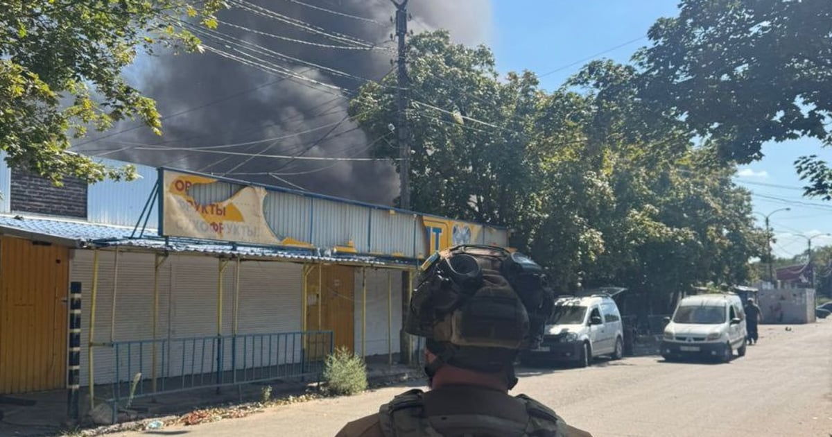 Russian rockets kill 3, wound 4 at Kostiantynivka market in Donbas