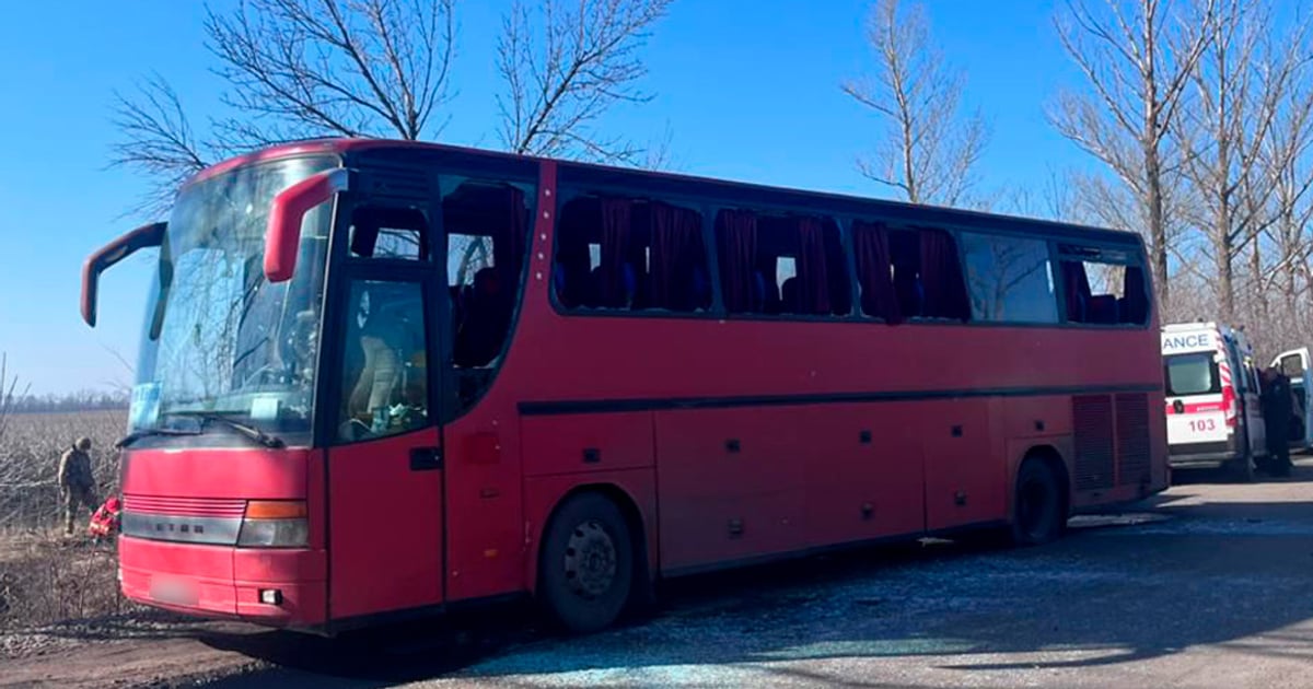 Russian drone strike kills bus driver, wounds 4 in Kharkiv Oblast