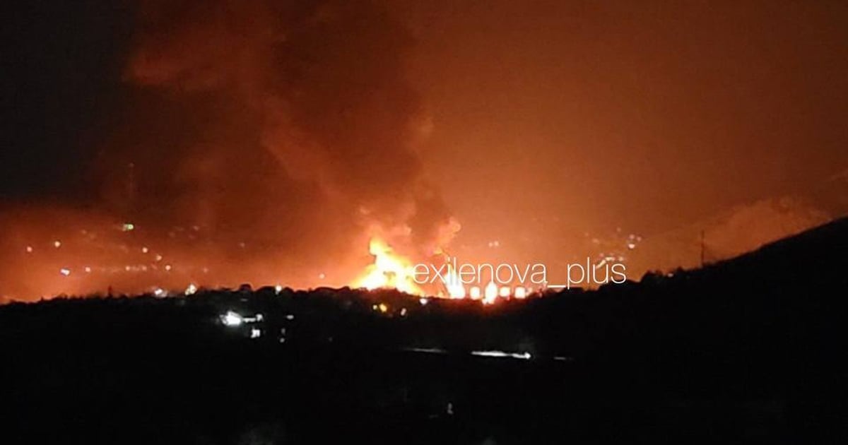 Russian oil refinery in Tuapse ablaze again after latest drone strike
