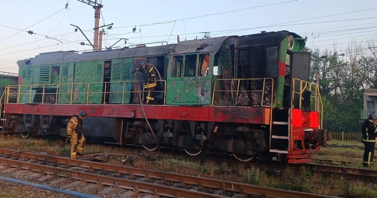 Russia strikes Dnipropetrovsk Oblast railway infrastructure with drones, engineer wounded