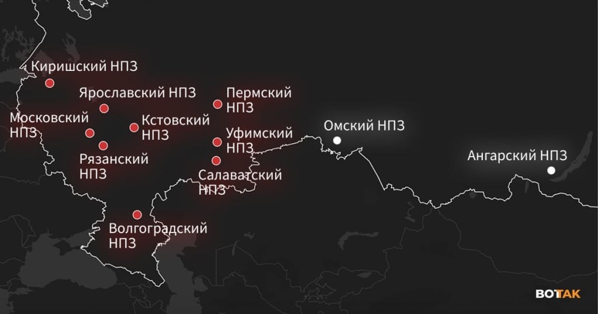 Ukraine has struck Russian oil refineries 158 times — and only two major plants remain untouched