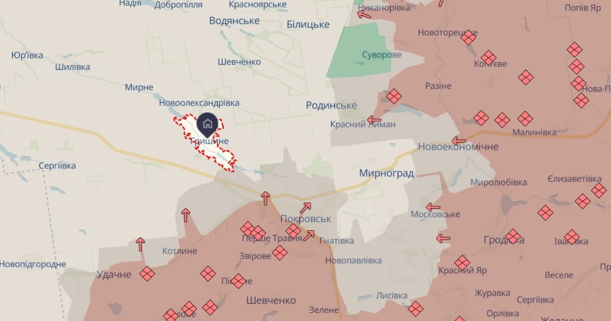 Russian forces attempting to flank Pokrovsk, reach nearby village of Hryshyne