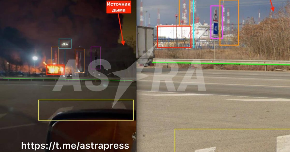 Fire erupts at Russian oil depot in Russia's Krasnodar Krai after drone ...