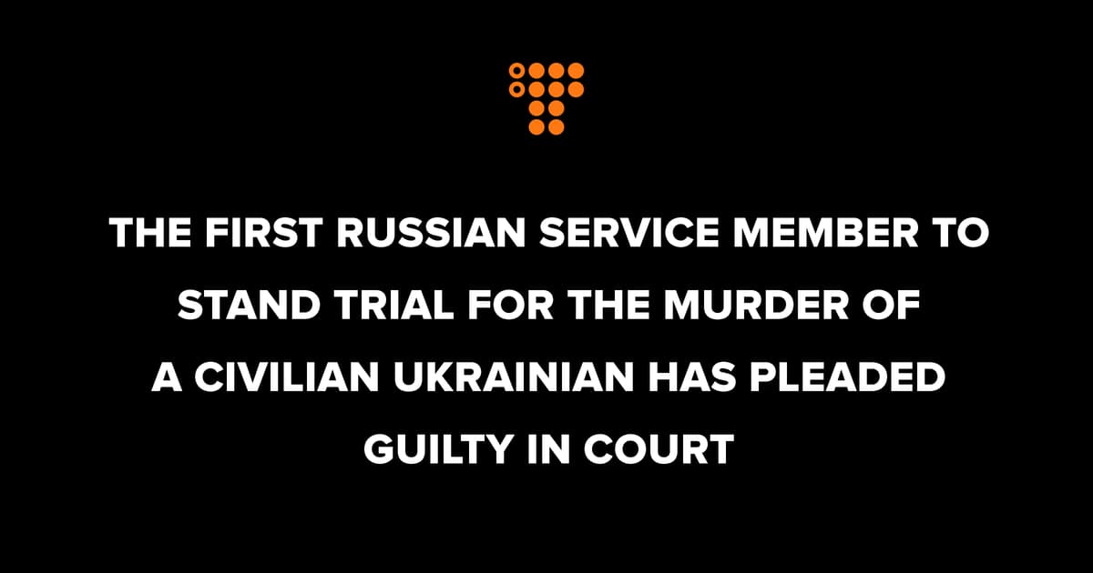 The first Russian service member to stand trial for the murder of a ...