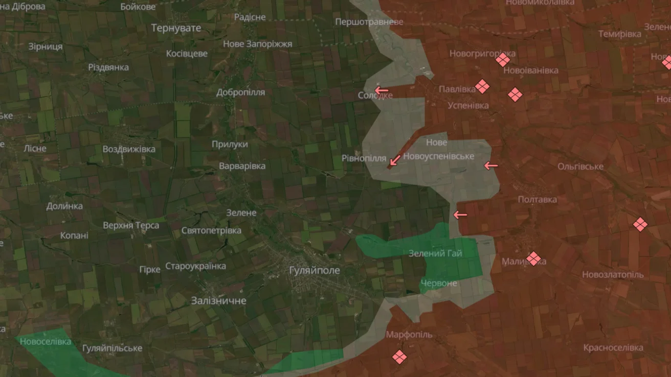 На Запоріжжі українські військові відступили з деяких позицій біля чотирьох населених пунктів_1