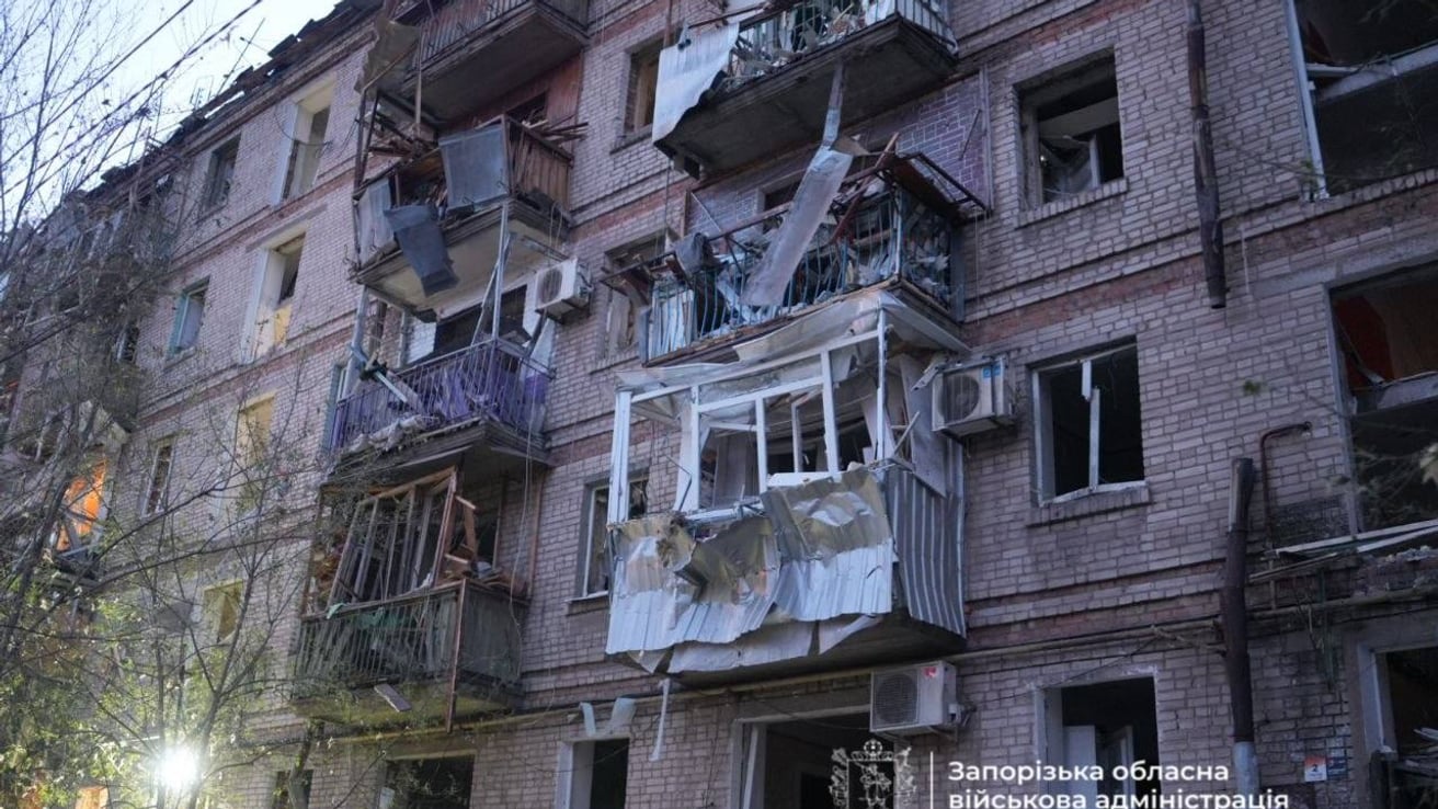 Russian drone attack kills one, injures seven in Zaporizhzhia