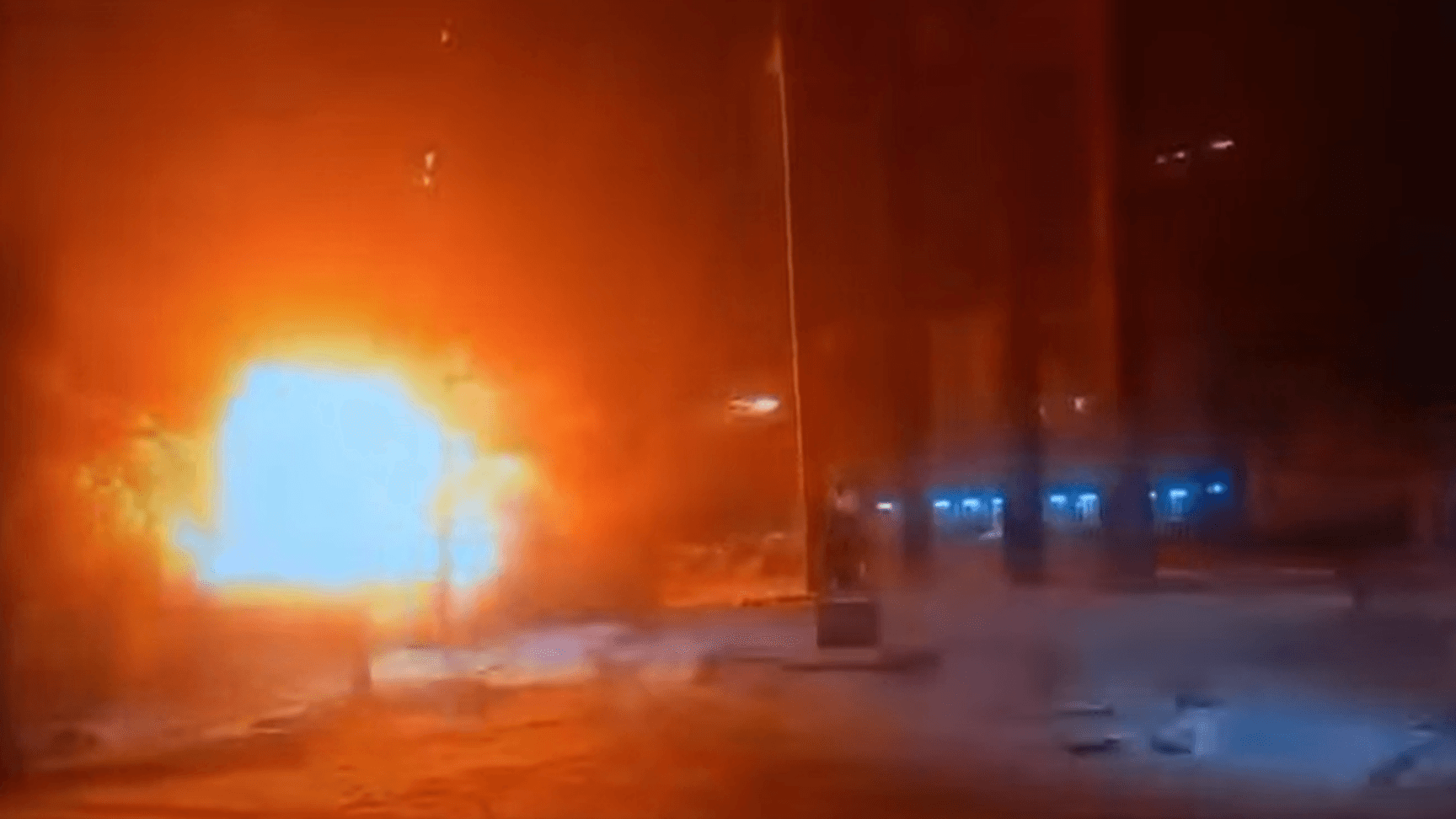 Вибух на дитячому майданчику біля пам