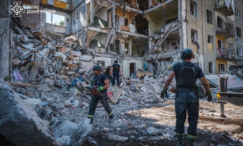 Strike on Myrnohrad on July 14: bodies of two people recovered from rubble