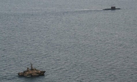 російський підводний човен, який 14 жовтня помітили в Балтійському морі