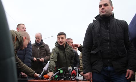 Zelenskyy Announces Completion of Stanytsia Luhanska Bridge