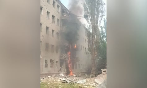 Наслідки удару по Слов'янську Наслідки удару по Слов'янську