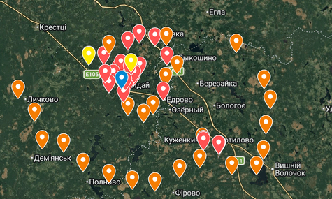 Ще у квітні було вдвічі менше. Навколо резиденції путіна на Валдаї звели ще 16 веж ППО — «Радіо Свобода»