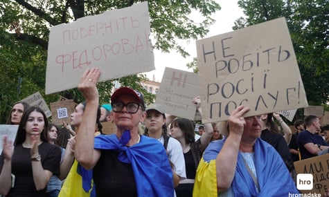 У Києві та низці міст люди вдруге за день вийшли на акції на підтримку Федорова (ФОТО, ВІДЕО)