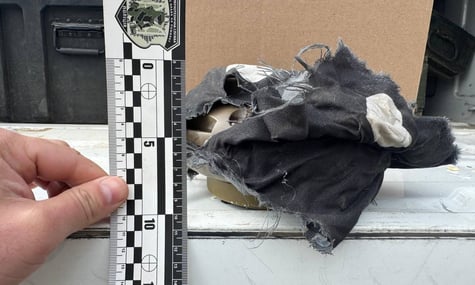 Знайдена у Херсоні міна Знайдена у Херсоні міна