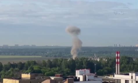 СМИ: Один из дронов под Москвой, похоже, сбили в районе рядом с резиденцией путина