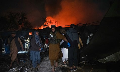 Наслідки обстрілу лікарні реабілітації наркозалежних у Кабулі 16 березня 2026 року Наслідки обстрілу лікарні реабілітації наркозалежних у Кабулі 16 березня 2026 року