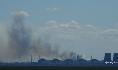 Задимлення поблизу Запорізької АЕС пов’язане з лісовою пожежею. Загрози ядерній безпеці немає — МАГАТЕ