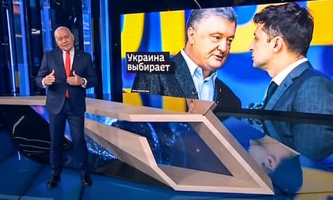Шоколад «Рошен» і сало в телестудії, а також «сирійське майбутнє України» — російська пропаганда про вибори в Україні