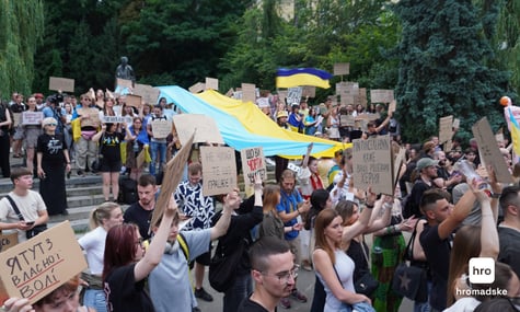 За Федорова, проти Сирського. У Києві триває четвертий день протестів (ФОТО, ВІДЕО)