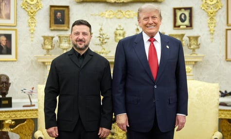Trump praises Ukraine as ‘great country’; Zelenskyy responds with Patriot reminder