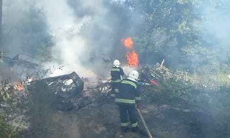 В Полтавской области упал самолет Ан-2: есть пострадавшие