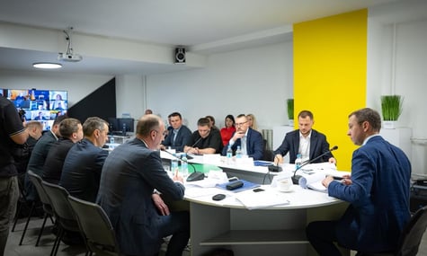 Прем’єр-міністр Сергій Корецький на зустрічі під час робочої поїздки на Сумщину, 29 липня 2026 року