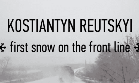 First Snow on the Front Line. Ukraine.
