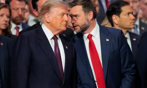 Президент США Дональд Трамп та віцепрезидент Джей Ді Венс