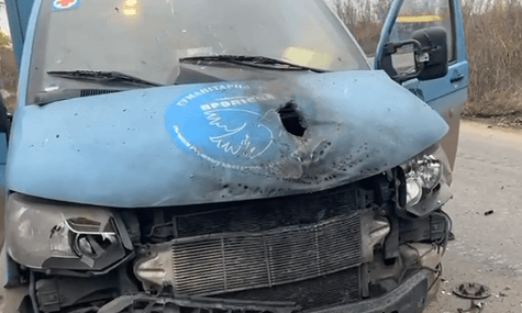 У Костянтинівці росіяни атакували дроном автівку з іноземними журналістами й волонтерами