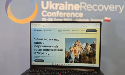 Презентація цифрової платформи «Додому» на полях Конференції з питань відновлення України у Ґданську