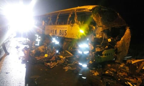 На Чернігівщині автобус врізався у вантажівку: троє загиблих, 15 госпіталізованих