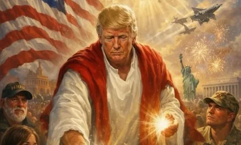 Проти навіть орден Тамплієрів. ШІ-зображення Трампа у вигляді Ісуса викликало осуд у його християнських прихильників (ДОПОВНЕНО)