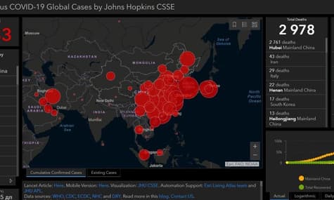 Китайський коронавірус: кількість інфікованих в Італії зросла до 1100, у світі — до майже 86 тисяч