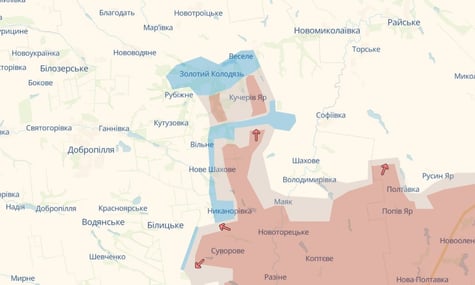 Выступление россиян под Добропольем: «рожки» срезали, но в нижней части еще присутствуют оккупанты — ОСГВ «Днепр»