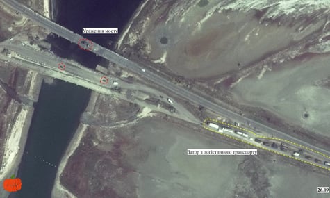 Через нові атаки Чонгарський міст зазнав значних руйнувань — супутникові знімки