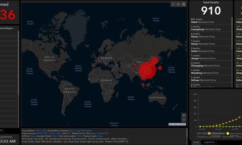 Китайський коронавірус: померли 910 людей, понад 3 тисячі видужали
