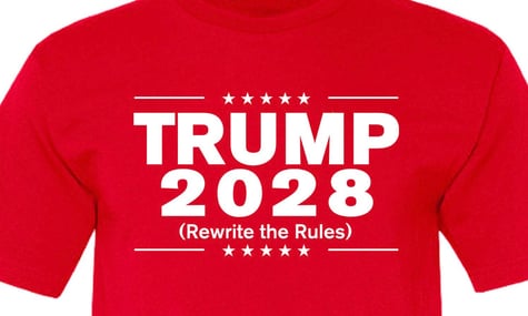 Трамп почав продаж мерчу з написом Trump 2028, хоча йому заборонено балотуватися на третій термін