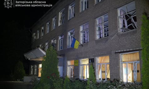 Наслідки російського удару по Запоріжжю